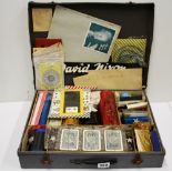 A vintage cased magicians set.