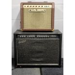 An Ashton GA100 guitar amplifier, together with a Carlsbro amplifier, largest 62 x 50 x 28cm.