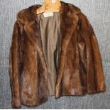 A lady's vintage mink jacket.