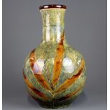 An Emily Partington Doulton Lambeth stoneware vase, H. 26cm. Condition : no visible damage.