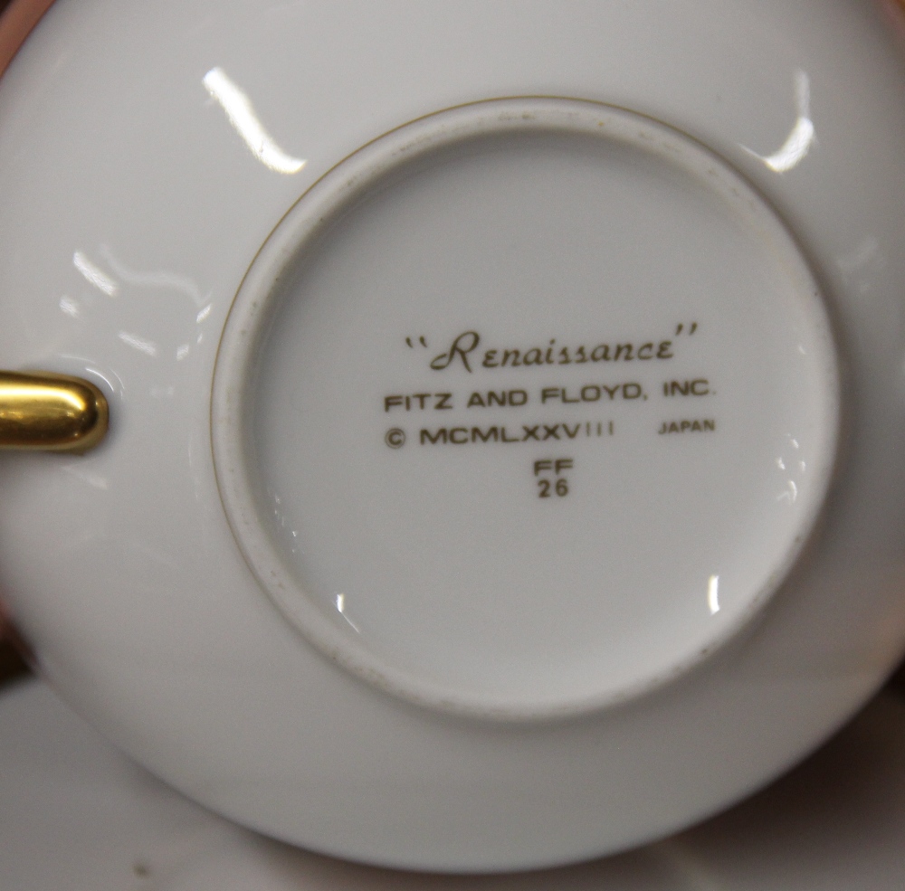 A Fitz and Floyd 1978 ' Renaissance' pattern part dinner service. - Bild 2 aus 2