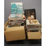 A large quantity of LP records.