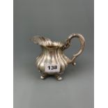 A continental Carl Becker 800 silver cream jug, H. 13cm.