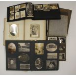 Five albums of antique photographs.