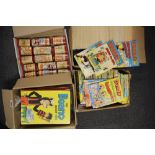 A quantity of Beano and Dandy annuals and comics.