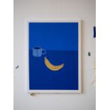 Freya Stockford, "Midnight Snack", unframed acrylic and gesso on canvas, 2021, 45 x 60 x 1.5cm. ‘