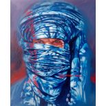 Olowookere David Ayobami, "The Tuaregs II", unframed oils on canvas, 2020, 16in x 20in each. The