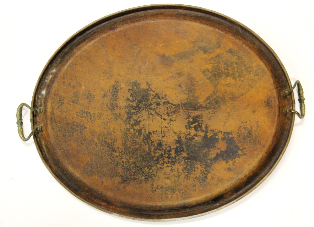 A Victorian tolware tea tray, W. 61cm. - Bild 2 aus 2