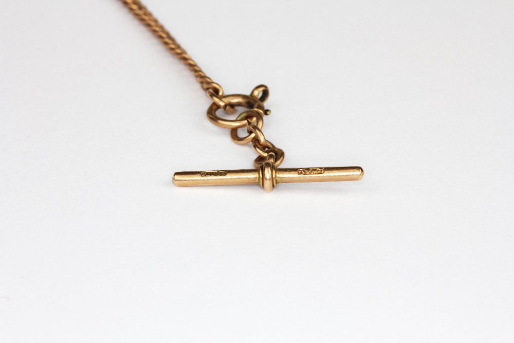 A 9ct gold Albert chain, approx. L 34cm, approx. 16.6gr. - Image 2 of 3