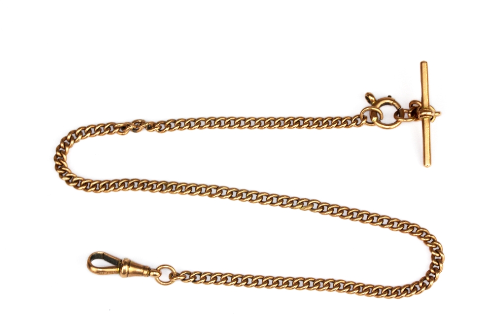 A 9ct gold Albert chain, approx. L 34cm, approx. 16.6gr.