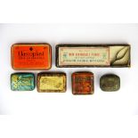 A small group of advertising tins, etc.