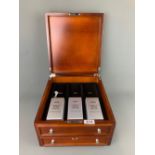 A presentation case containing five pairs of American Eagle silver dollars for 2006, 2007, 2008,