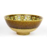 A Danish Bornholm pottery bowl, Dia. 17cm. D 7cm,