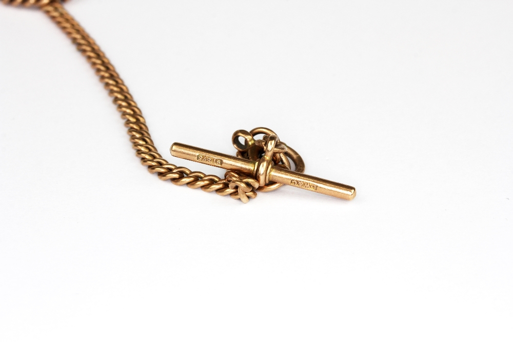 A 9ct gold Albert chain, approx. L 34cm, approx. 16.6gr. - Image 3 of 3