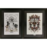 A limited edition, 11/50, framed print 'Divine Savages' together with a further limited edition