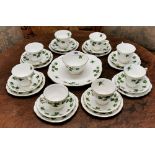 A Colclough bone china part tea set.