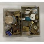 An extensive quantity of clock and watch parts.