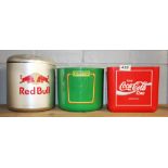 Three vintage ice buckets.