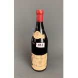 A 1959 vintage bottle of Beaujolais Superieur.