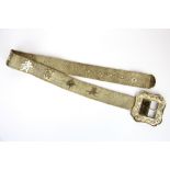 A superb Chinese white metal (tested silver) presentation belt.