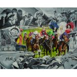 Andy Hollinghurst, "St Leger", unframed acrylic on canvas, 81 x 102cm, c. 2021. The St Leger is very