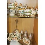 A 1950's Capodimonte tea set and other items (some A/F).