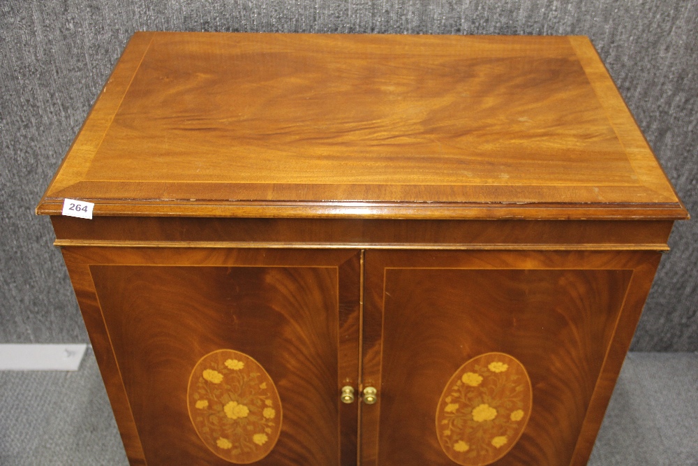 An inlaid mahogany two door cabinet, W. 86 x 52 x 95cm. - Image 2 of 3