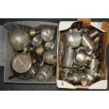 A quantity of mixed silver plate and other metalware.