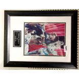 Autograph interest: A framed signed picture of Eartha Kitt (American 1927 - 2008), frame size 44 x