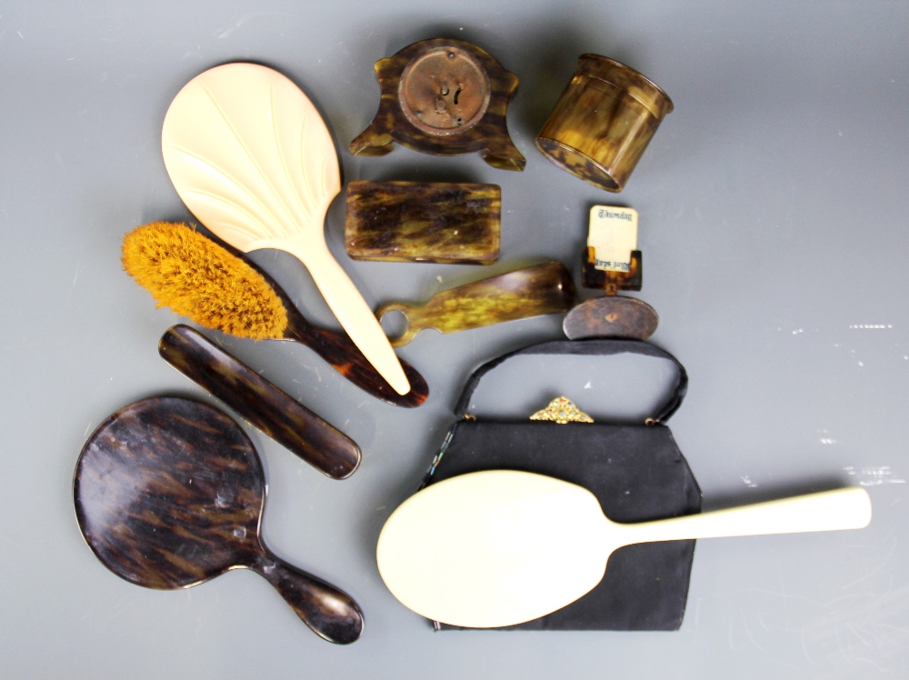 A quantity of 1920's tortoise shell and other dressing table items. - Image 2 of 2