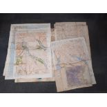 A group of Second World War British maps.