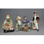 A group of four Royal Doulton figurines ' The Laird' HN2361, 'Cobbler' HN1706, 'The Captain' HN2260,
