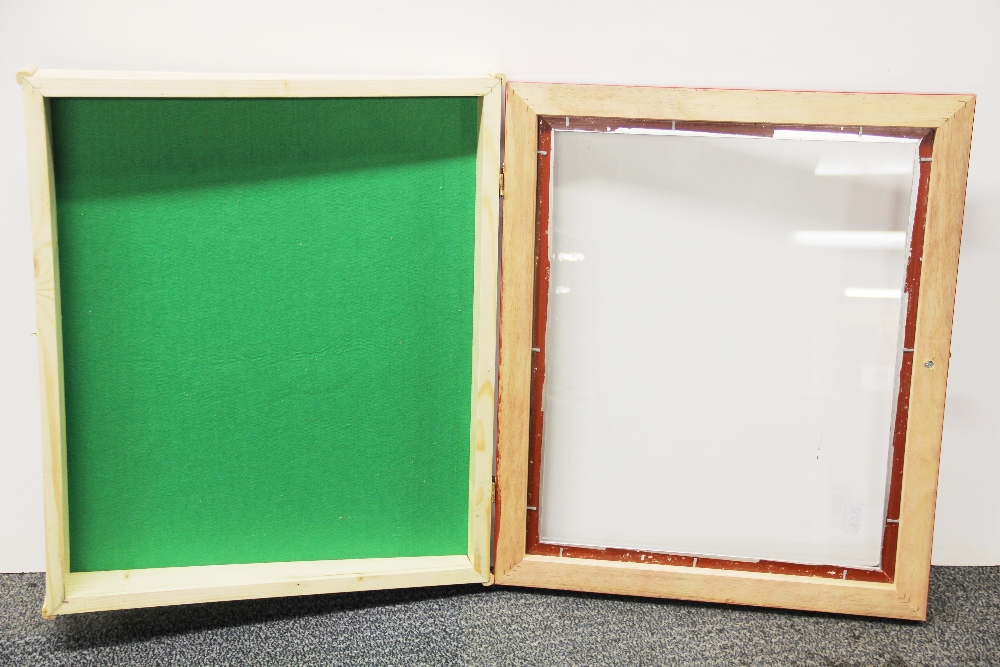 A useful table top display cabinet, 46 x 55cm. Graduated from 8 - 10cm. - Image 2 of 2