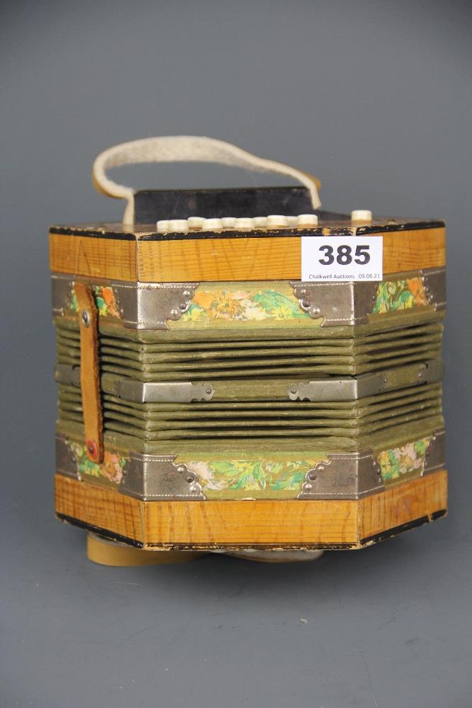 A vintage Rosetti Rambler accordion.