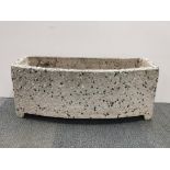 A 1970's concrete garden trough, L. 86cm, H. 34cm.