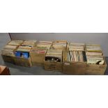 A very large quantity of LP records.