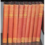 Nine volumes, clothbound, of the Second Great War by Hammerton.