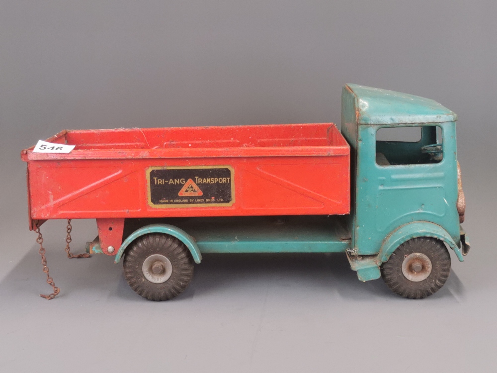 A vintage Tri-ang tin truck, L. 47cm. - Image 2 of 2