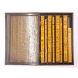 A vintage cased Mah Jong set, case size 46 x 30 x 8cm.