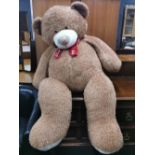 A very large Hamleys stuffed teddy bear, H. 135cm.