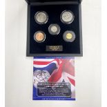 A cased "symbols of Great Britain heritage" coin set.