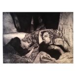Joanna Cohn, "The Sleepers", hard ground and aquatint limite edition etchings, limited edition of