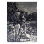 Joanna Cohn, "The Bathers", hard ground and aquatint limite edition etchings, limited edition of 25,