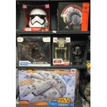 Cinematic interest: A collection of star wars memorabilia including, a boxed Stormtrooper mask, a