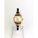 A 1920's lady's 9ct gold Longines wristwatch, understood to be in working order.