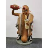 A large resin advertising American hotdog figure, H. 81cm.