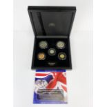 A cased "symbols of Great Britain heritage" coin set.