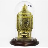 An unusual Tower of Westminster, Franklin Mint Big Ben striking skeleton clock under glass dome, H.