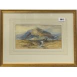 A framed Thomas Charles Leeson Rowbottom (Irish 1823 - 1875) watercolour entitled ' The bridge of