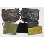 A Jacques Vert vintage leather handbag and others.